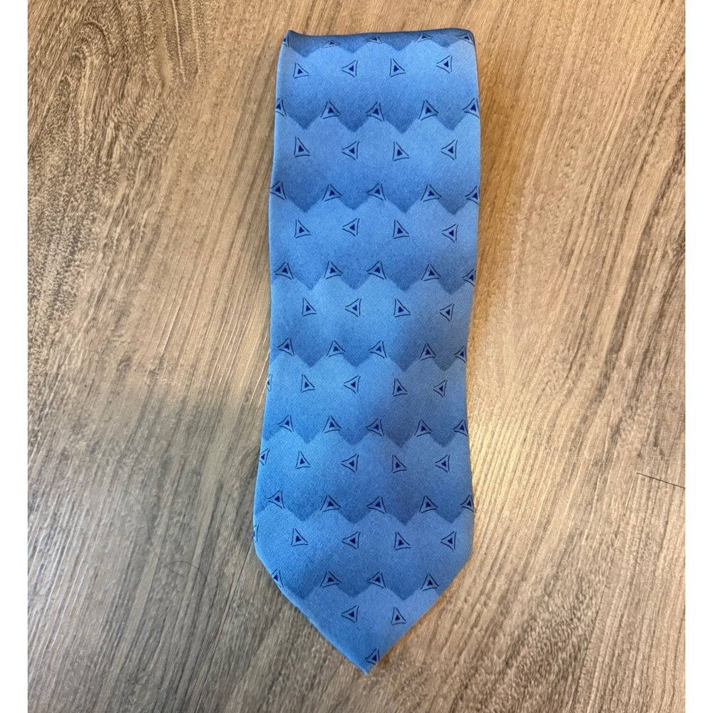 Grateful Dead Driftin' Sixteenth Set Blue Silk Geometric Tie Vintage 1996